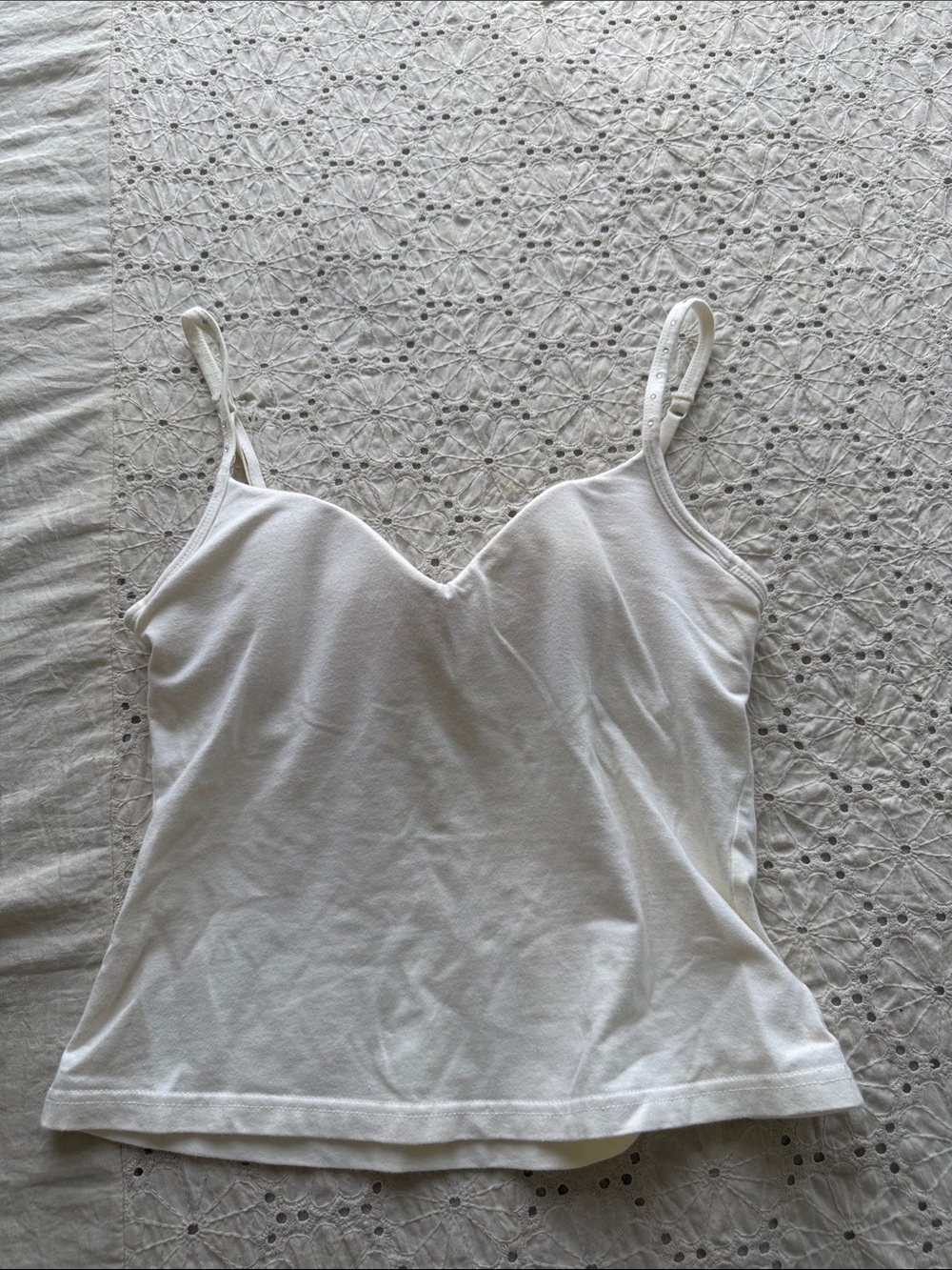 Lasenza Y2K Women’s White Adjustable-Strap Cami Tank Top